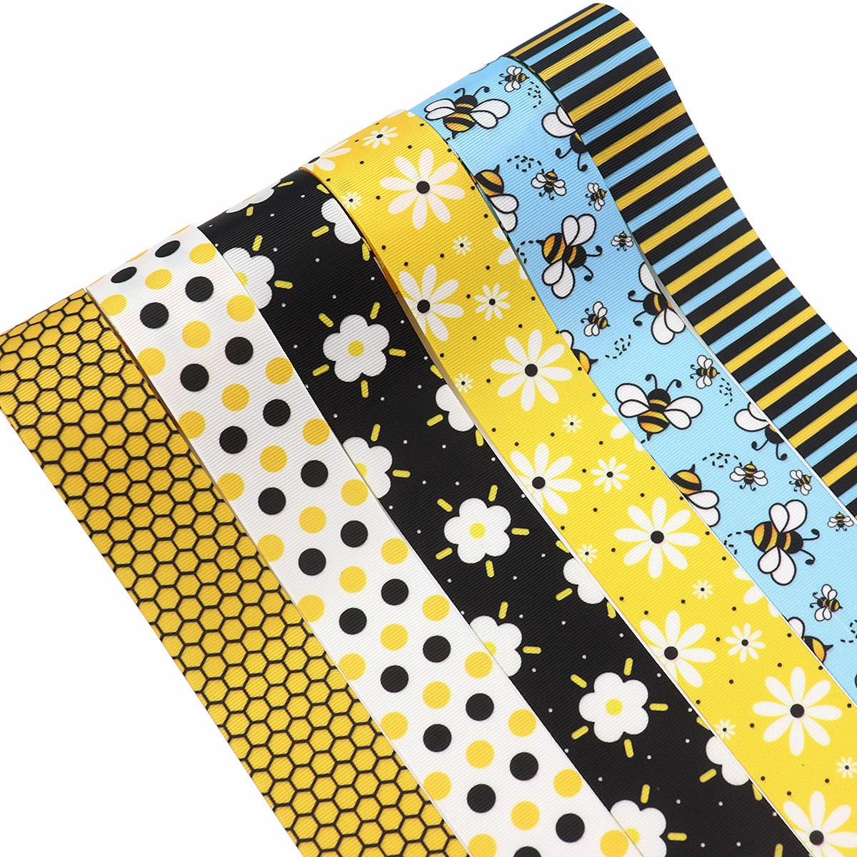 

10 Yards/Roll 38mm Holiday Flowers Series Grosgrain Ribbon for Gift Wrapping DIY Handmade Bow Cap Accessories Holiday Decor