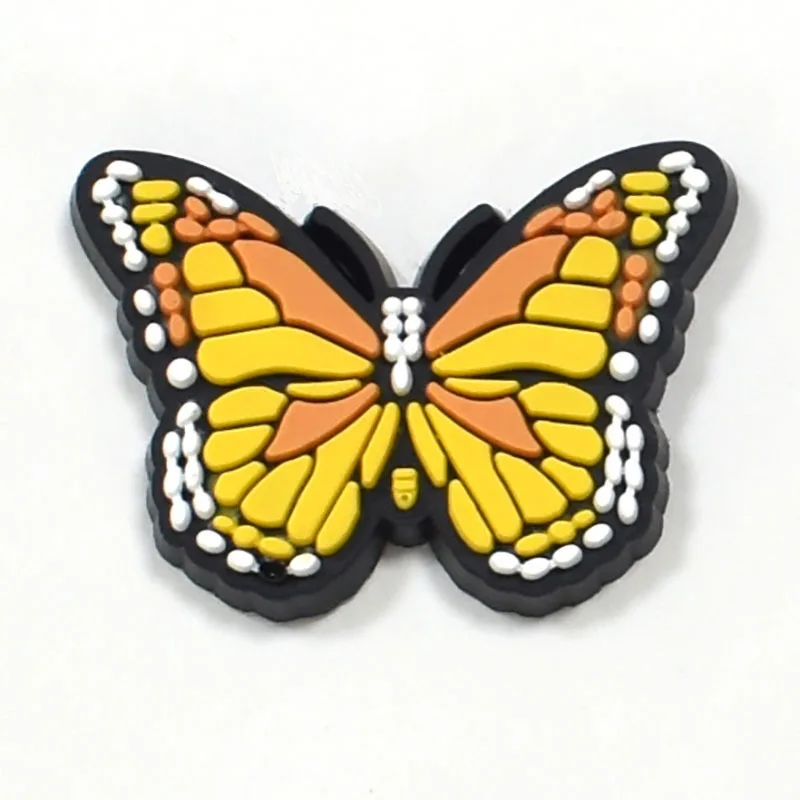 Hot Sale 100Pcs PVC Butterfly Shoe Charms Bracelet Wristband Accessories for Girl Boys Adults Men Women Party Favor Gifts