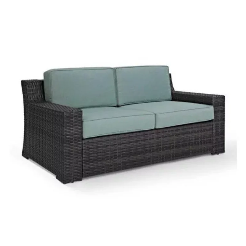 

Crosley Furniture KO70102BR Beaufort Rattan Wicker Outdoor Loveseat (Brown/Mist)
