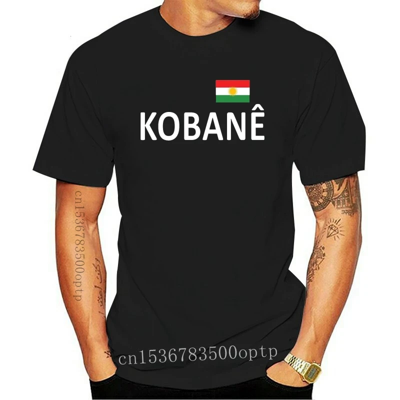 

Nueva camiseta kobane-надпись с принтом Курдистан-S a 3XL-Negro-Kobani