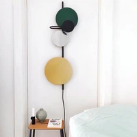 2022 Nordic Moon Eclipse Planet Wall Lamp Magnet Design Creative Simple Living Room Aisle Decoration Bedside  Free Movement