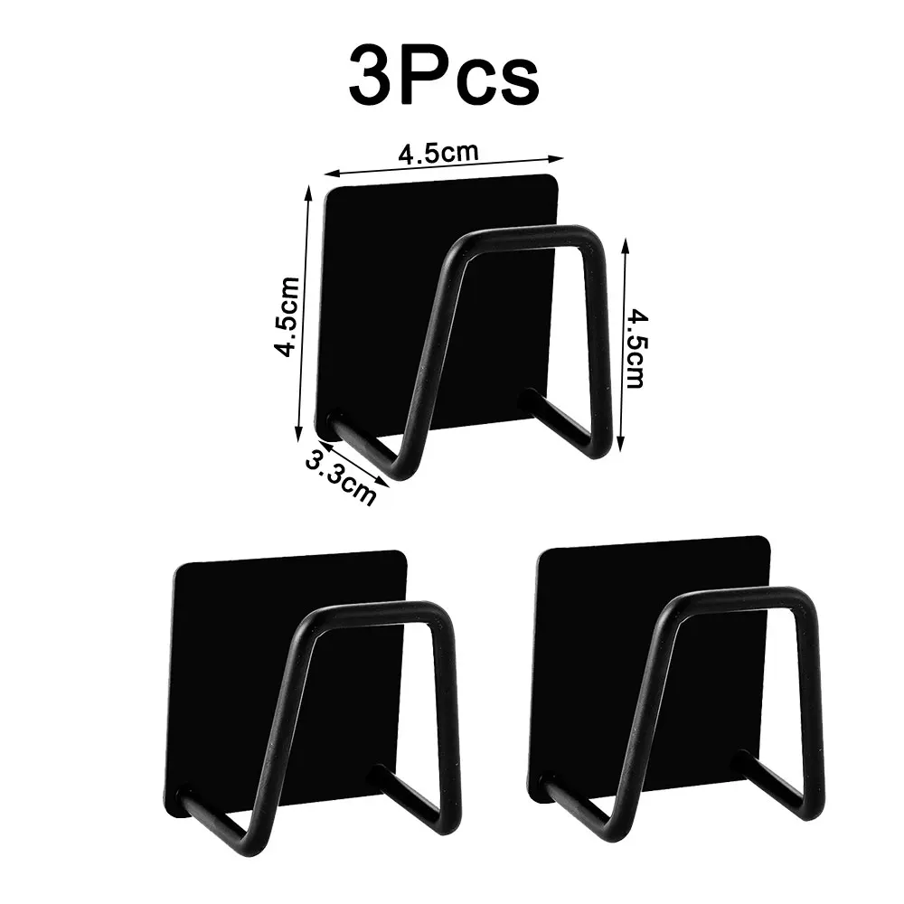 

Kitchen Stainless Steel Sponge Rack Self-Adhesive Sink Sponge Drain Drying Rack Storage Rack Kitchen Sink Accessories Hooks