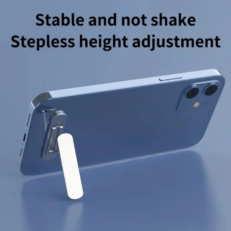 

Universal Mini Invisible Portable Foldable Mobile Phone Stand Aluminum Alloy Desktop Mount Material Holder Easy To Carry