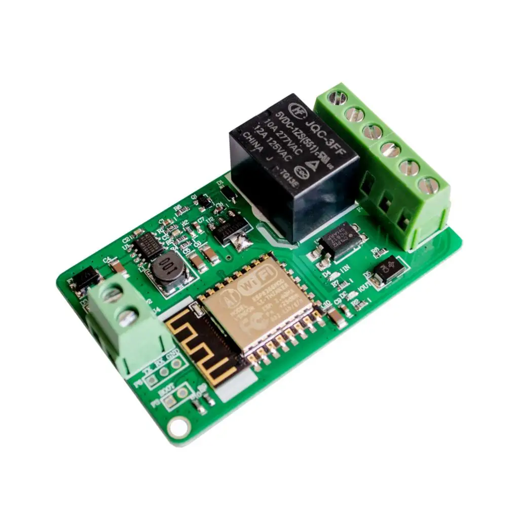 

ESP8266 Relay Module 10A 220V Network Relay WIFI Module Input DC 7V~30V 4 Layers Board TVS Input Automatic Protection