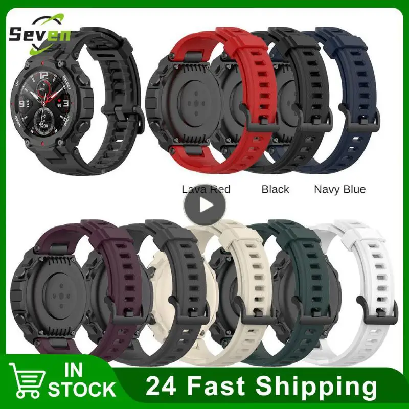 

1~10PCS Soft Silicone Bracelet Strap for Huami Amazfit T-REX Sport Strap Replacement Watchband for Huami Amazfit T rex