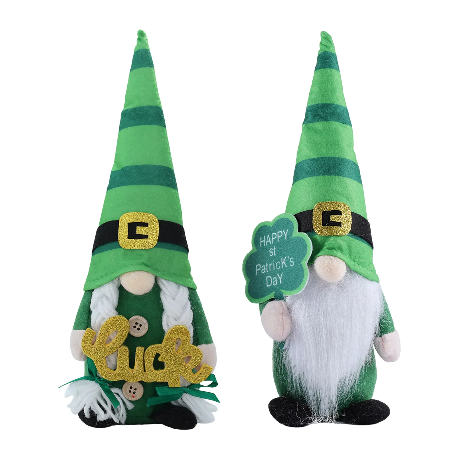 Irish Gnome Decor Green Hat Saint Paddy's Day Gnome Plush Handmade Irish Leprechaun For St Patrick's Day Christmas Party Home images - 6