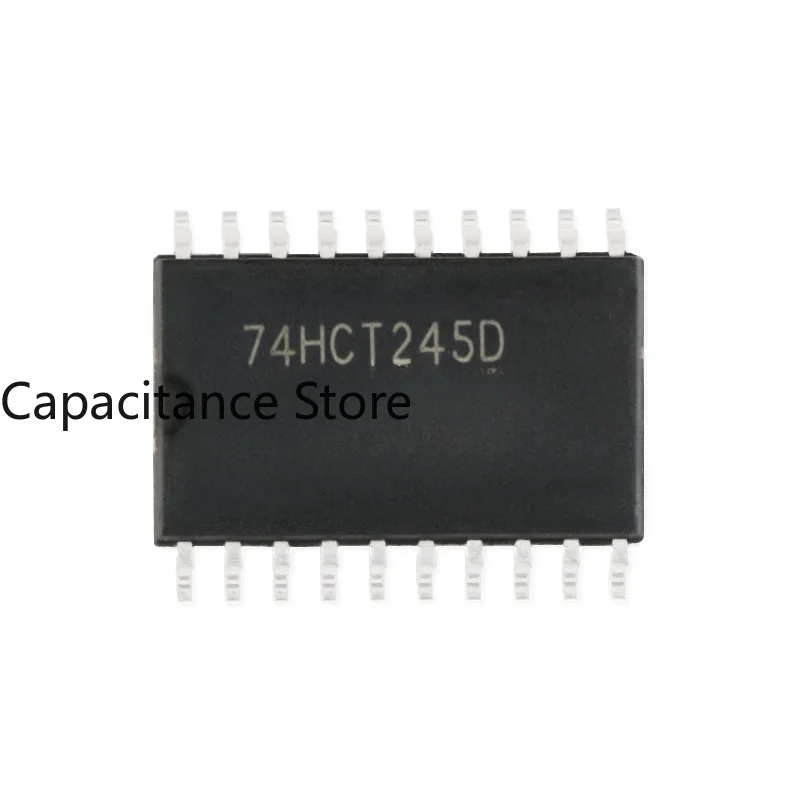 

10PCS Original Genuine 74HCT245D, 653 SOIC-20 Three State Output Eight Way Bus Transceiver Chip