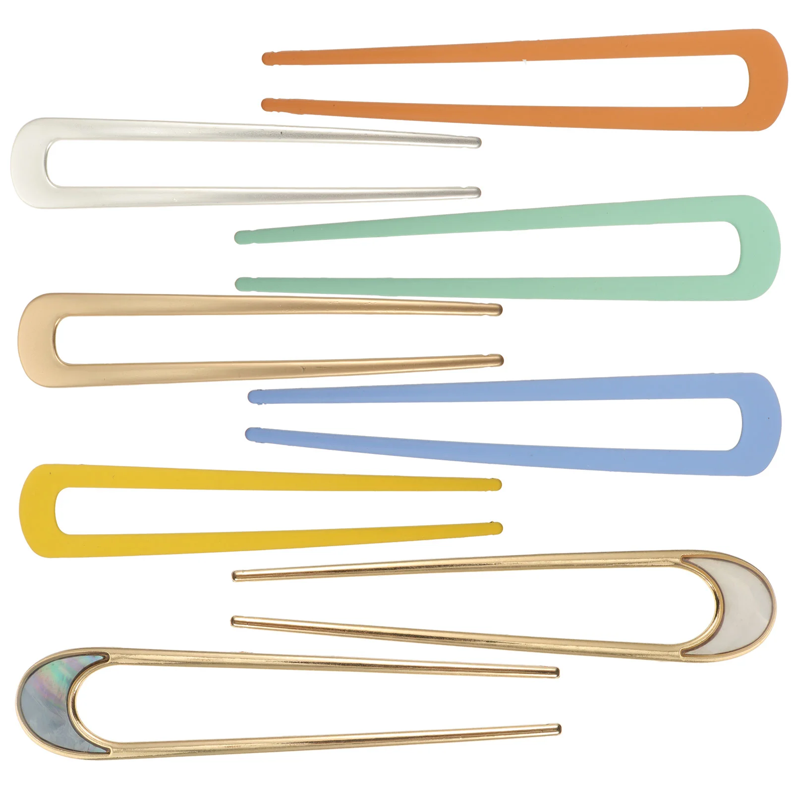 

8 шт., U-образные металлические заколки для волос