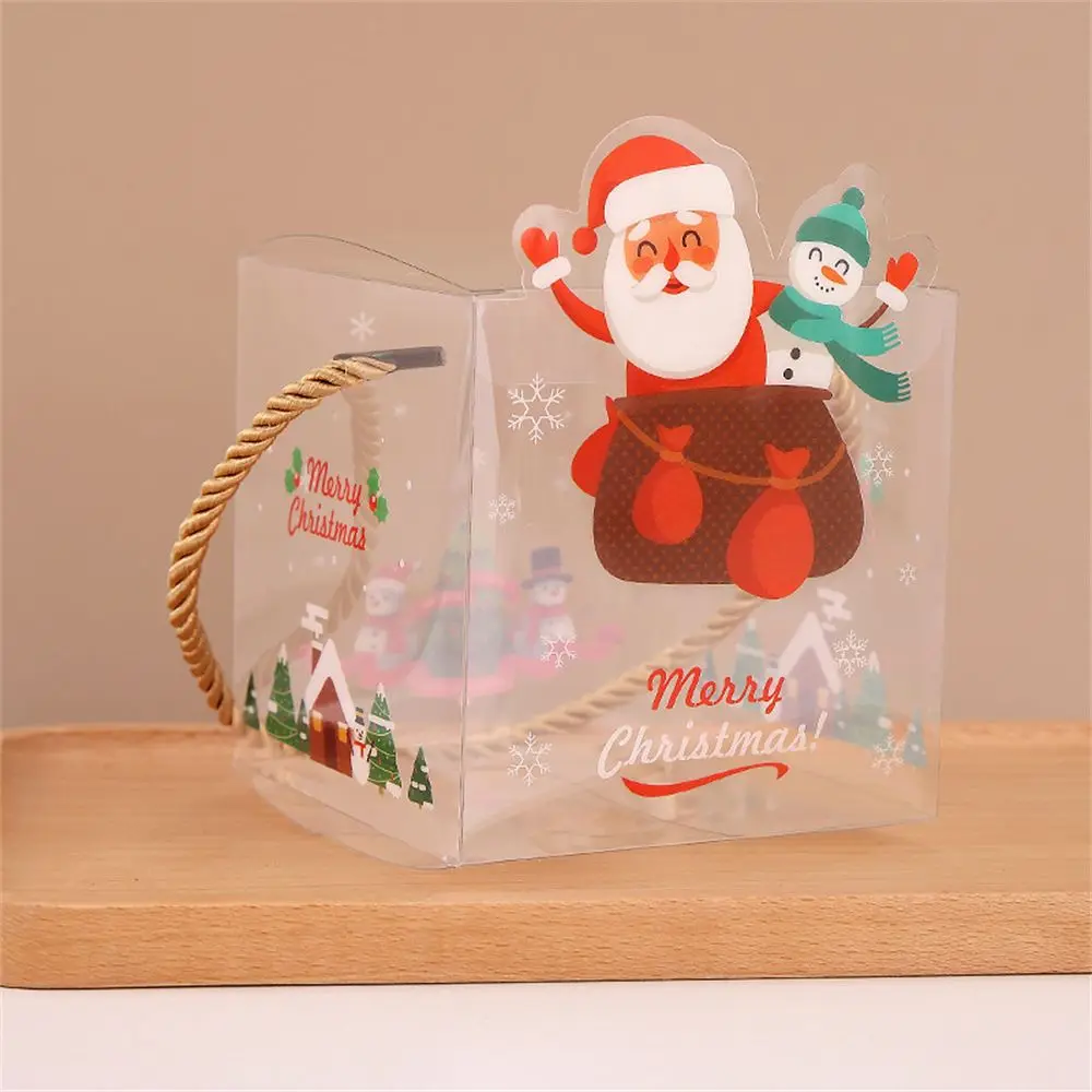 

Christmas Decor Cake Package Cookie Packaging Bags Present Case Santa Claus Christmas Gift Bags Elk Gift Box Snowflake