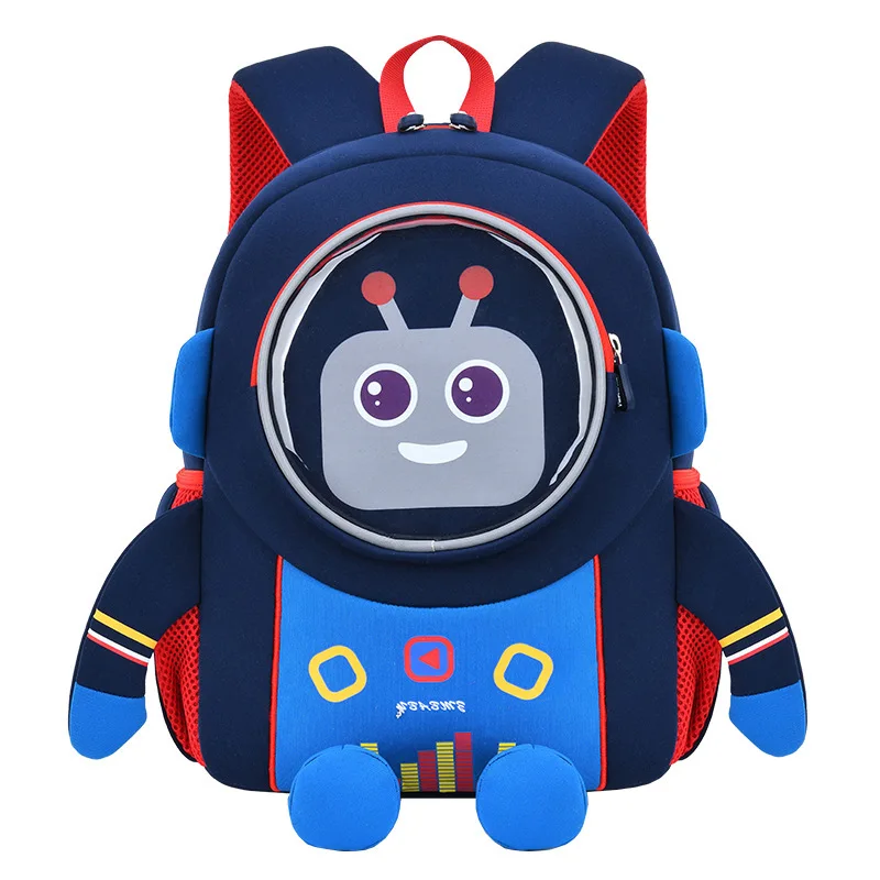 2-6 Years Baby Boys Backpacks Cartoon Robot Kawaii School Bags Kindergarten Kids Satchels Girls Small Bookbag Mochila Infantil