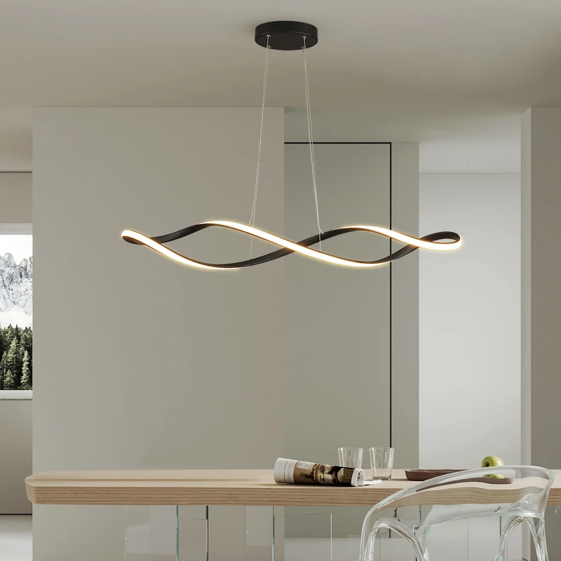 Simple Modern Creative Pendant Lights Artistic Design Long Dining Table Restaurant Lamps Home Indoor Decor Lighting Chandeliers
