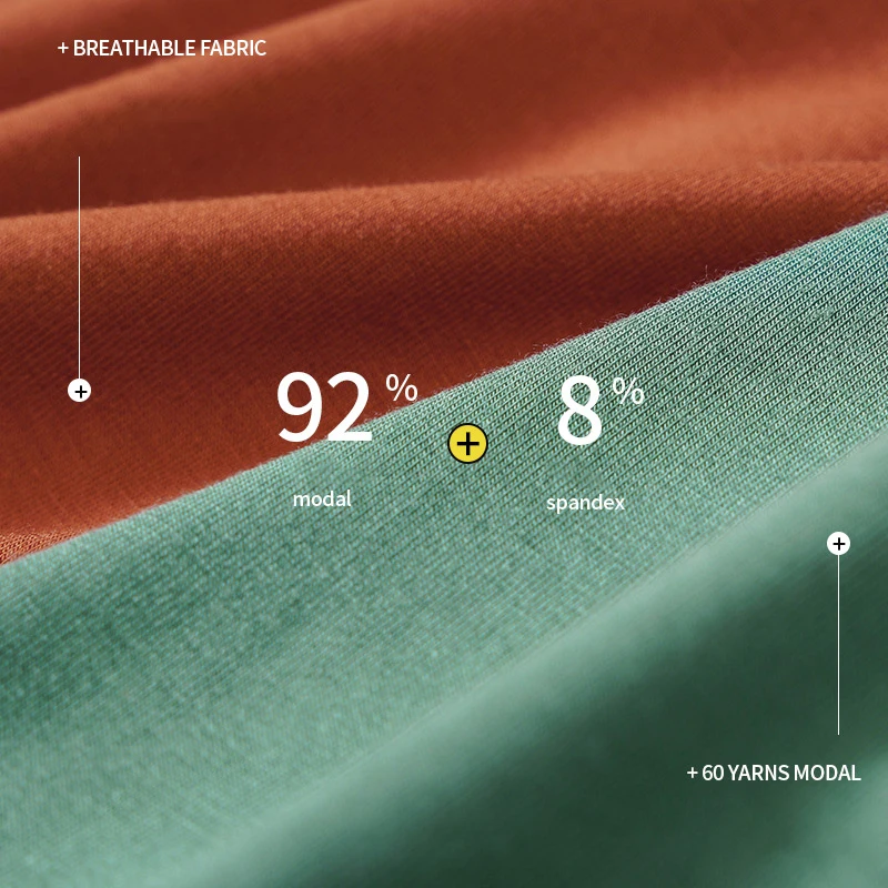 3A Antibacterial Underpants Men's Seamless Modal Underwear Mid Waist Sexy Boxers Solid Color Inverted U-crotch Panties Men