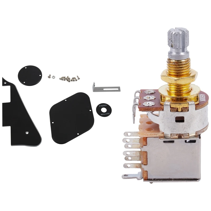 

Черная накладка на грудь/переключатель полости/кронштейн/винты и 1 шт. разделенный аудио конический потенциометр