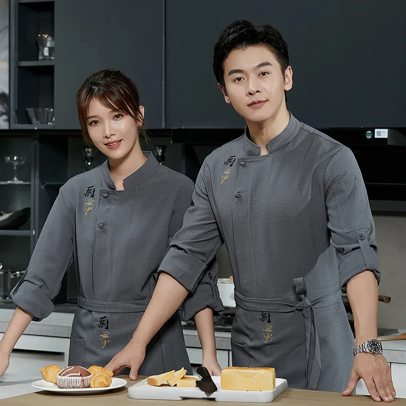 Новая Униформа шеф-повара с флисовой подкладкой для ресторана кейтеринга