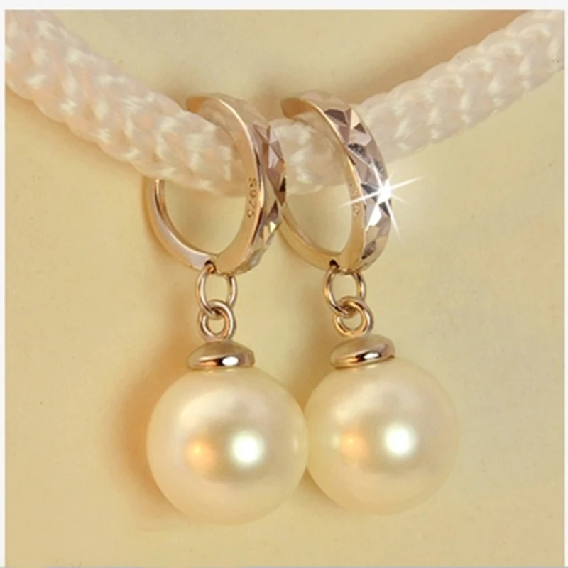 Новое поступление 1 пара элегантные серебряные серьги с жемчугом для девочек