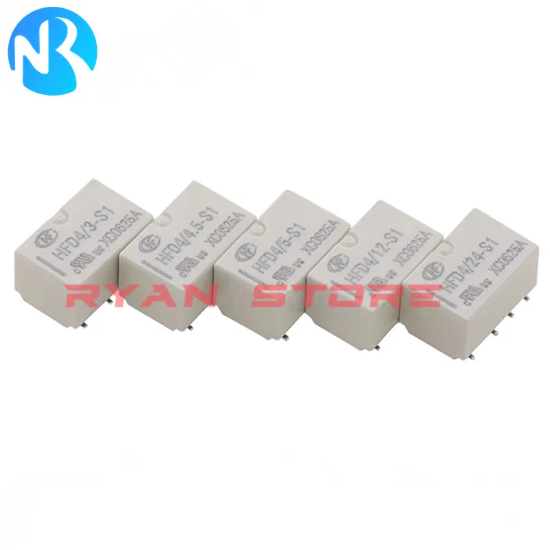 Реле сигнала HFD4 / 3 4 5 12 24 SR S1R LS1R LSR 2A SMD 8Pin 5V-SR 12V HFD4/24V-LS1R 10 шт.