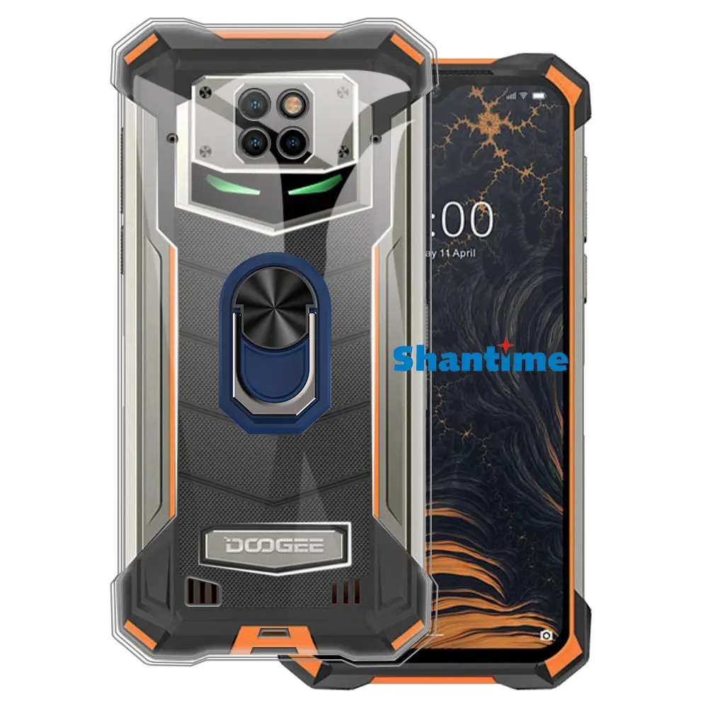 Роскошный противоударный кольцевой Держатель Для Doogee S88 Pro Чехол Мягкий