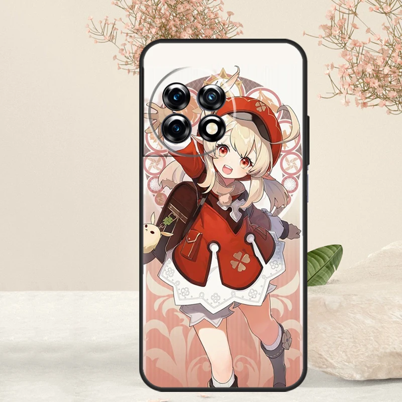 Чехол Genshin Impact Klee чехол для OnePlus 12R 10T 8T 9R 10R 12 11 9 10 Pro Nord CE 2 3 Lite N10 N20 N30