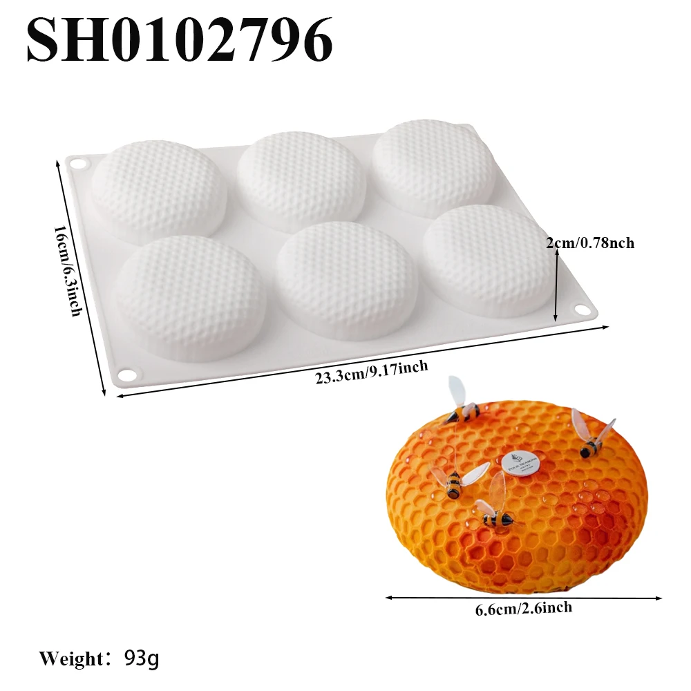 

Форма для мусса Meibum силиконовая 6 ячеек