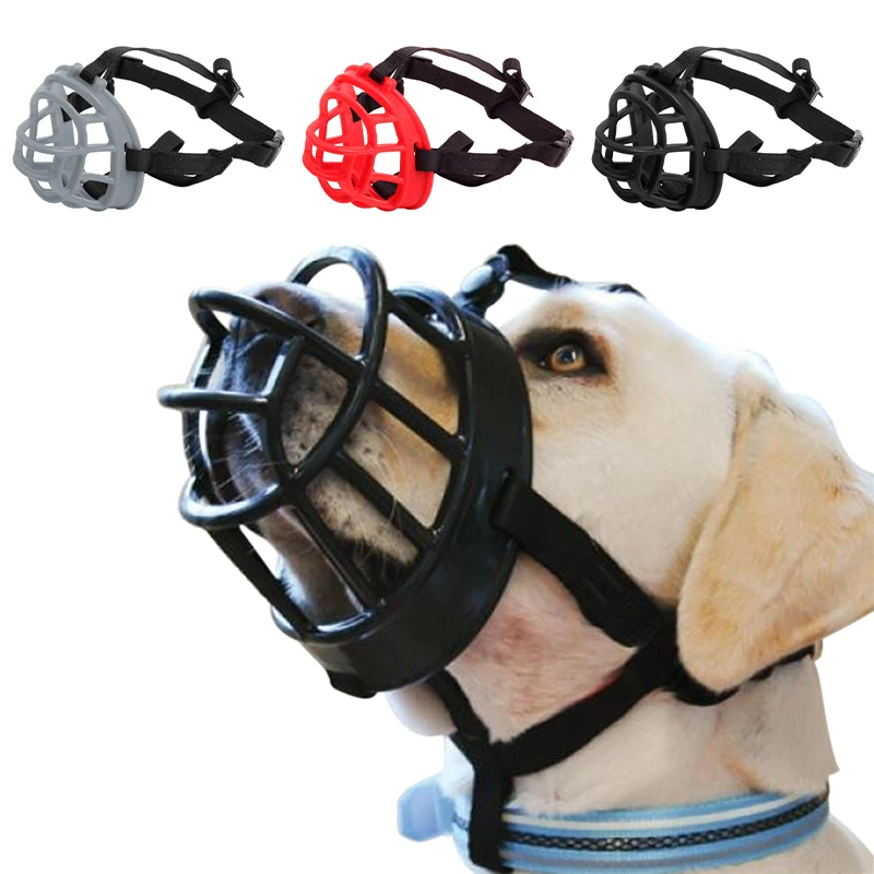 

Dog Muzzles Anti Biting Pet Mouth Cover Breathable Soft Glue Mask for Small Medium Large Dogs Dog Basket Muzzles Dog Accessories