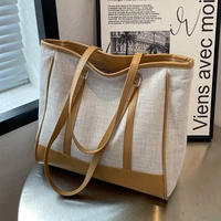 2022 new fashion luxury high quality casual canvas shoulder bag large capacity shopping bag commuter shoulder bag tote bag women