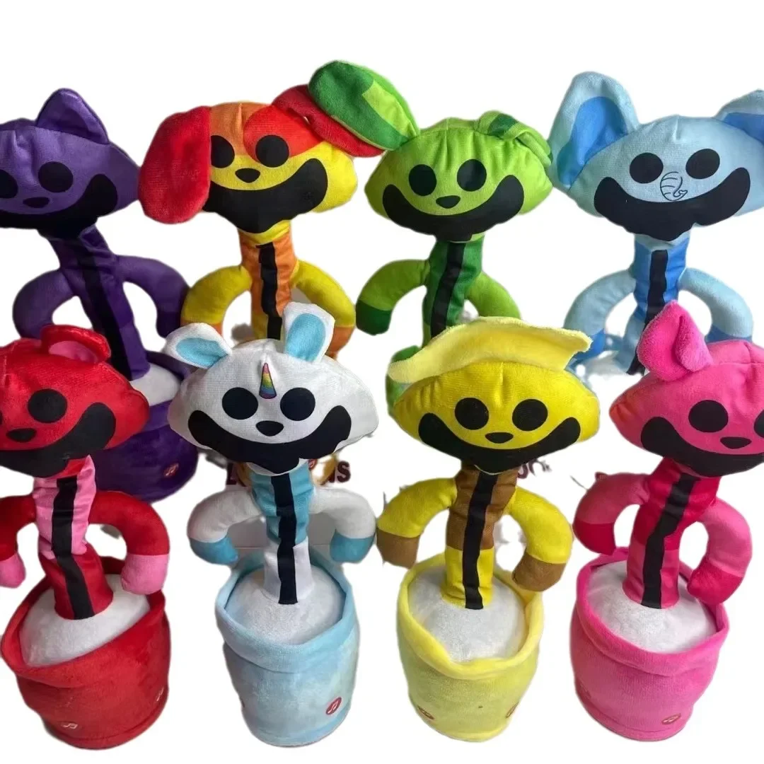 Смайлики перезаряжаемые танцевальные кактусы светящиеся качели рыба повторно