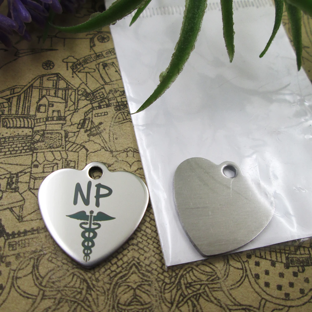 10 шт./лот--&quotNP Caduceus Медицинские подвески из нержавеющей стали 5 стилей на выбор