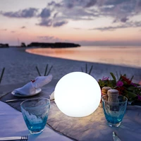 led round colorful table lamp usb charging light adjustable round night light for outdoor garden coffee shop hotel deco lighting