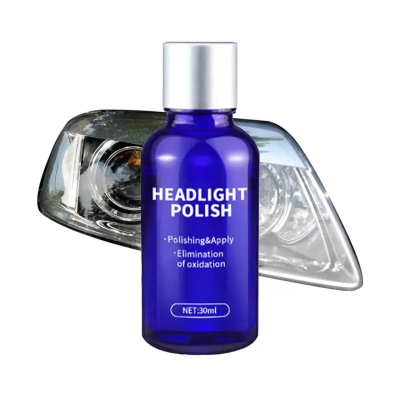 

Headlight Polishing Kit Automobile Renovating Agent Cleaning Kit 30ml Headlight Repair Liquid For Restoring Oxidation Hazy