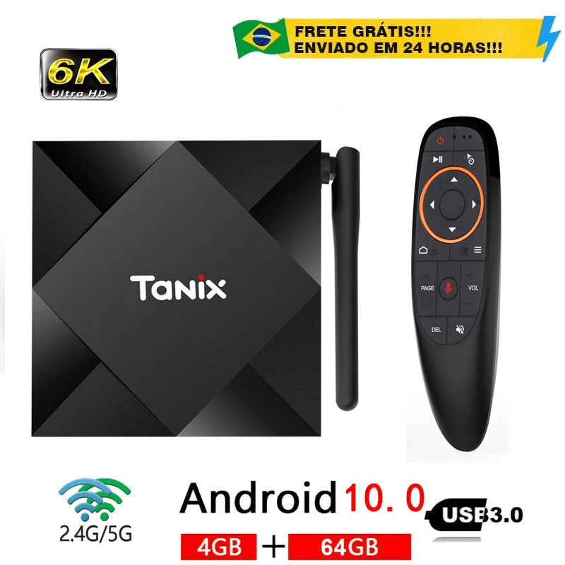 ТВ-приставка Tanix TX6S Android 2 4 + 32/64 ГБ Allwinner H616 ядра 6K 4K дюйма