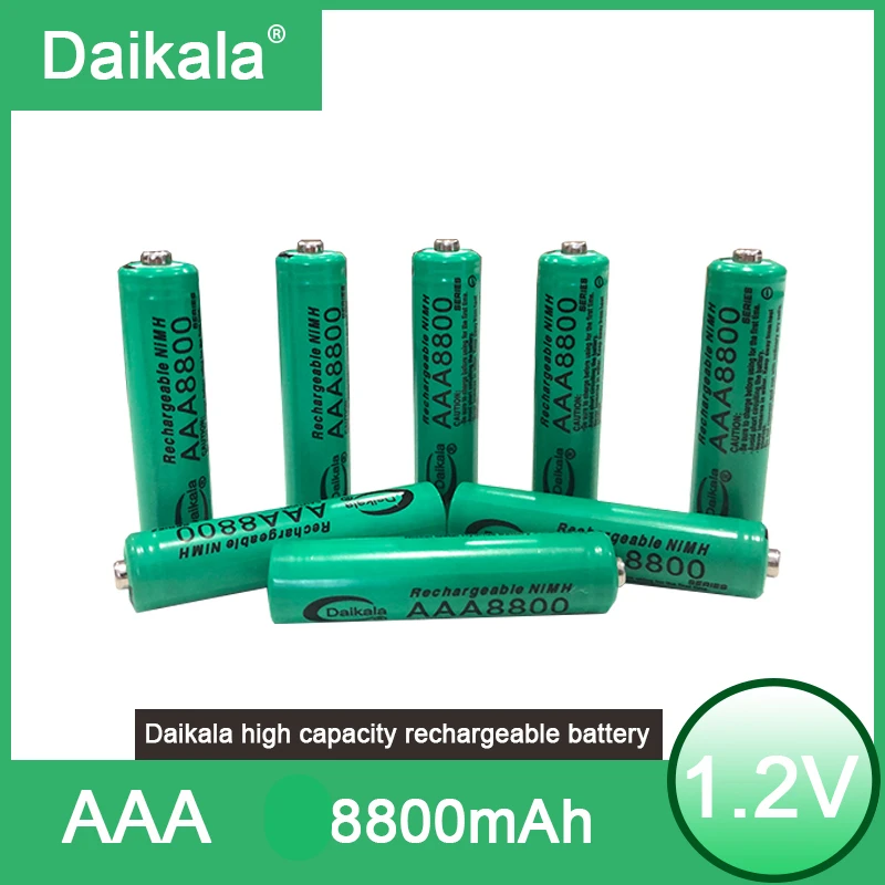 

1.2v Nimh AAA Batterie 3a 8800mah AAA Batterie Rechargeable AAA Nimh Batterie Lampe De Poche Jouet Batterie Rechargeable
