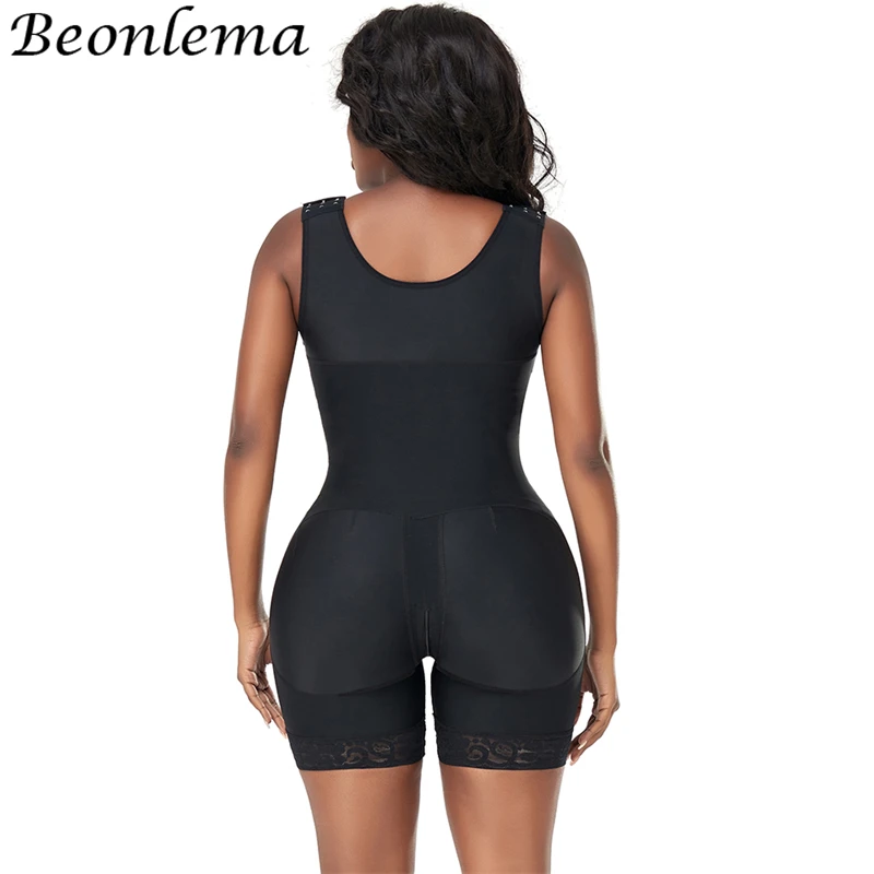 Stage 2 Body Shaper Columbian Fajas Shapewear Tummy Control Bodysuit Waist Trainer Butt Lifter BBL Compression Zipper Crotch