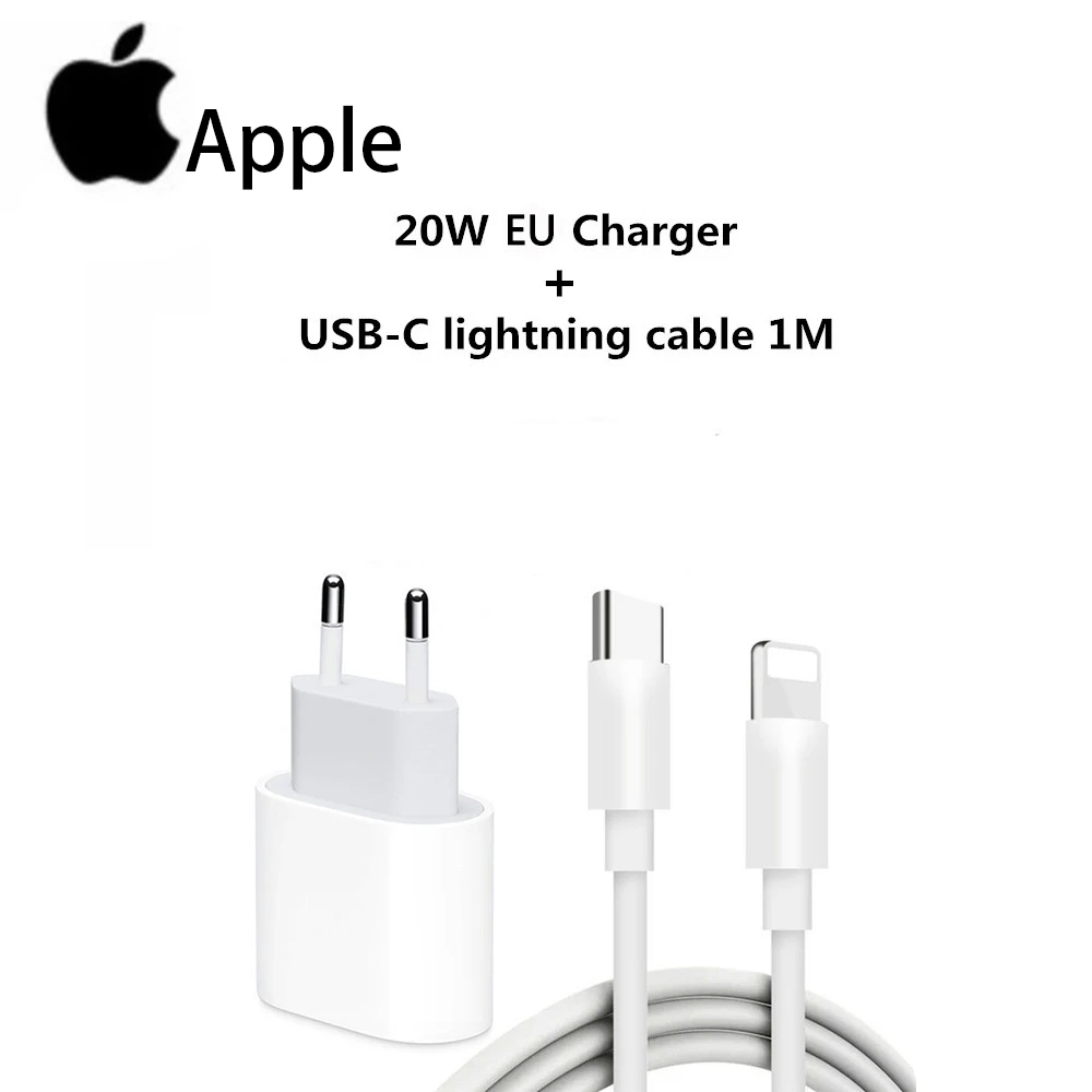 

Original Apple 20W USB-C Power Adapter For iphone 13 13mini Pro Max Type C fast charger for Apple Cable for iPhone 8 X XS 11 12