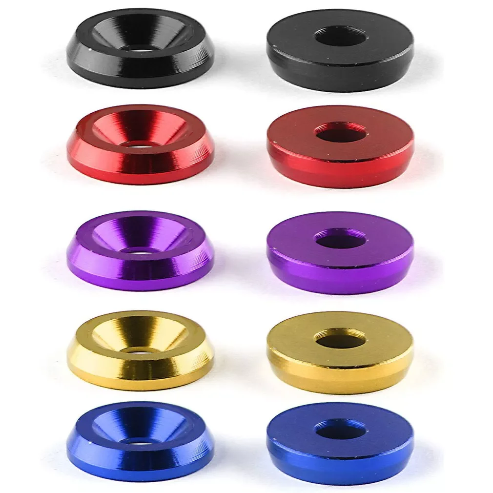 

Аксессуары для автомобиля, Модифицированная деталь, шайба крыла, бампер, двигатель, вогнутые винты, шайба крыла, Комплект болтов для номерно...