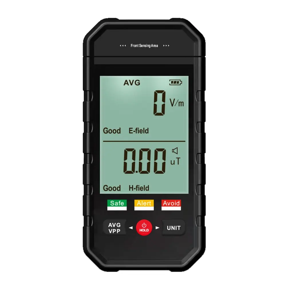 

Portable Electromagnetic Radiation Detector Electric Field Tester Magnetics Field Radiation Test Sound Light Alarm Emf Meter