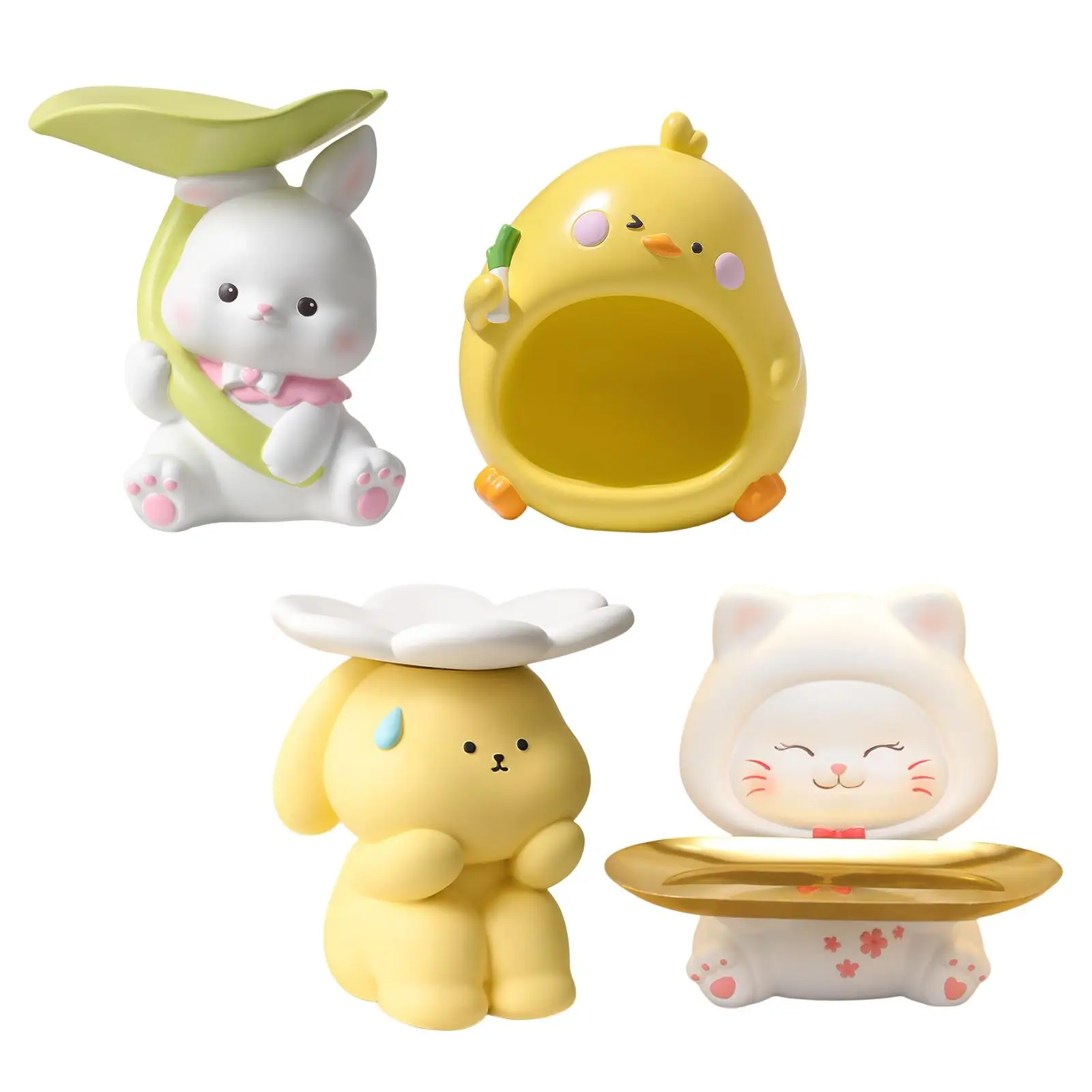 

Storage Box Sculptures Bedroom Organizer Home Animal Resin Statue Figurine