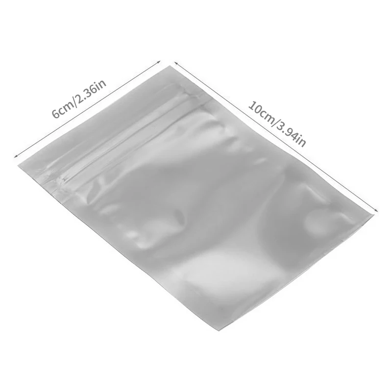 100 шт./партия антистатические алюминиевые пакеты с застежкой-молнией