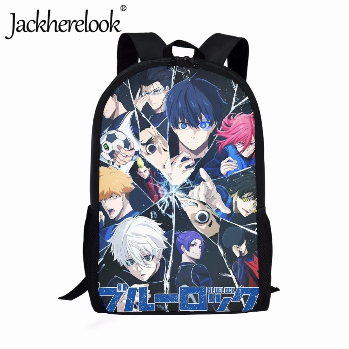 Jackherelook Anime BLUE LOCK Print Customized Schoolbags for Boys Girl's Bookbags Trend Sports Bags School Children Backpacks