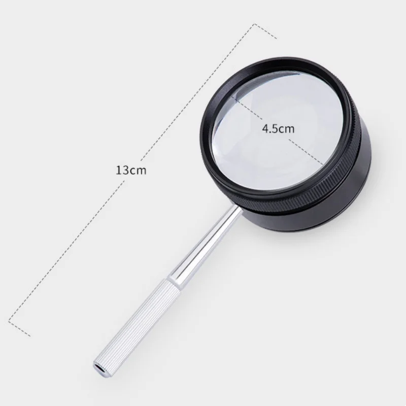 Увеличительное стекло 35X увеличительное высокой мощности с нескользящей ручкой