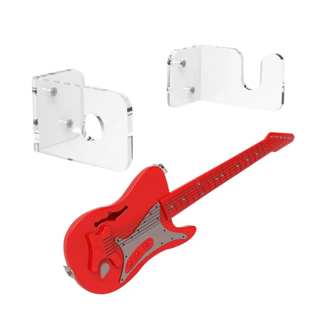 

2X Guitar Stand Acrylic Holder Display Mount Shop Accessories Exhibition