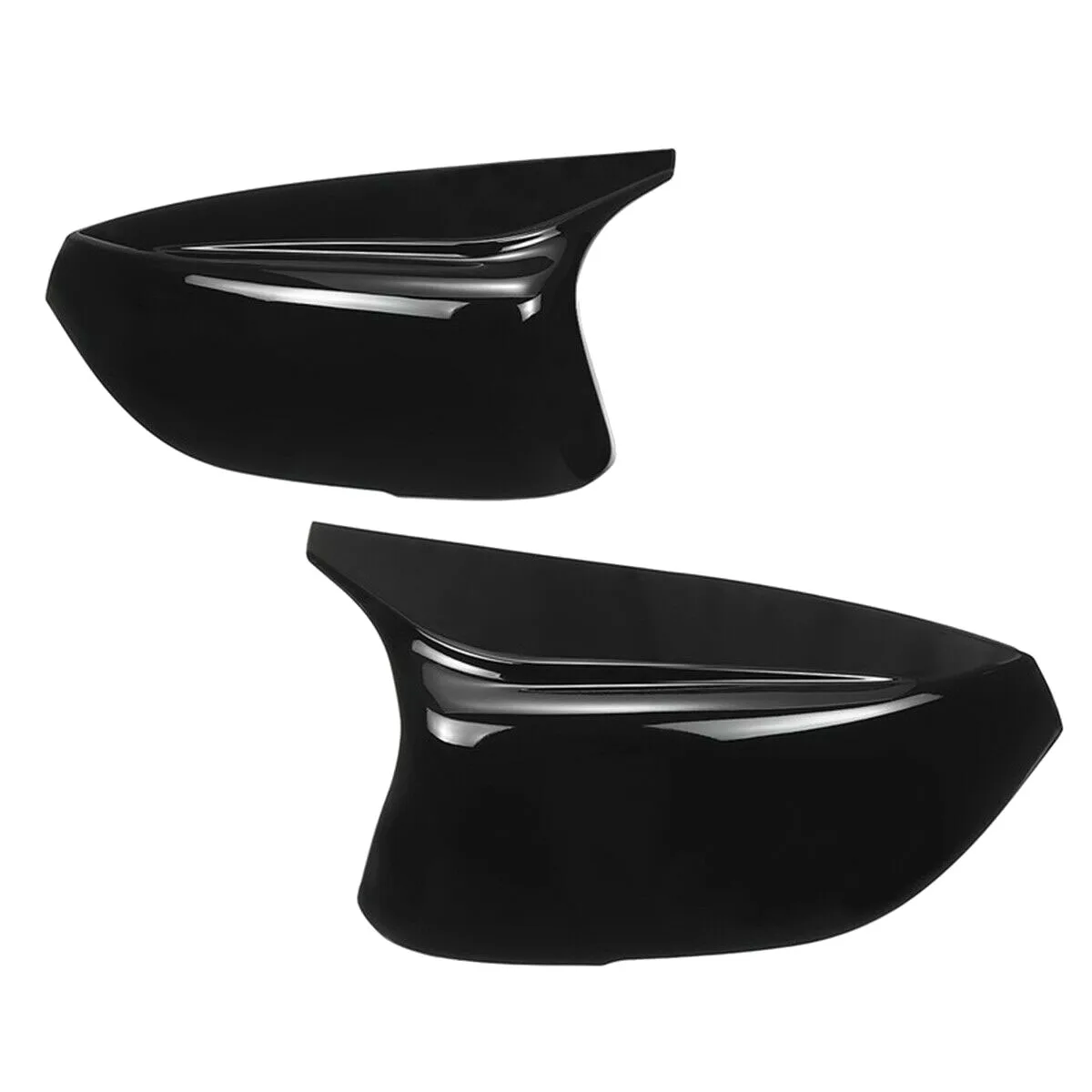 

For Q50 Q60 Q70 QX30 2014-2021 Black Rearview Mirror Cover Caps Side Door Mirror M Style Pair