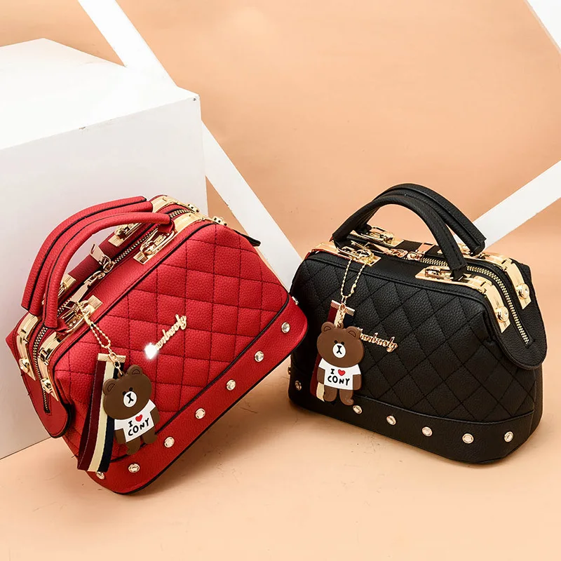

2022 Women Bag Lady Handbag Design Fashion Famous Pu Shoulder Bag Rhombic Square Slung Messenger Crossbody Bag Bridal Bag Totes