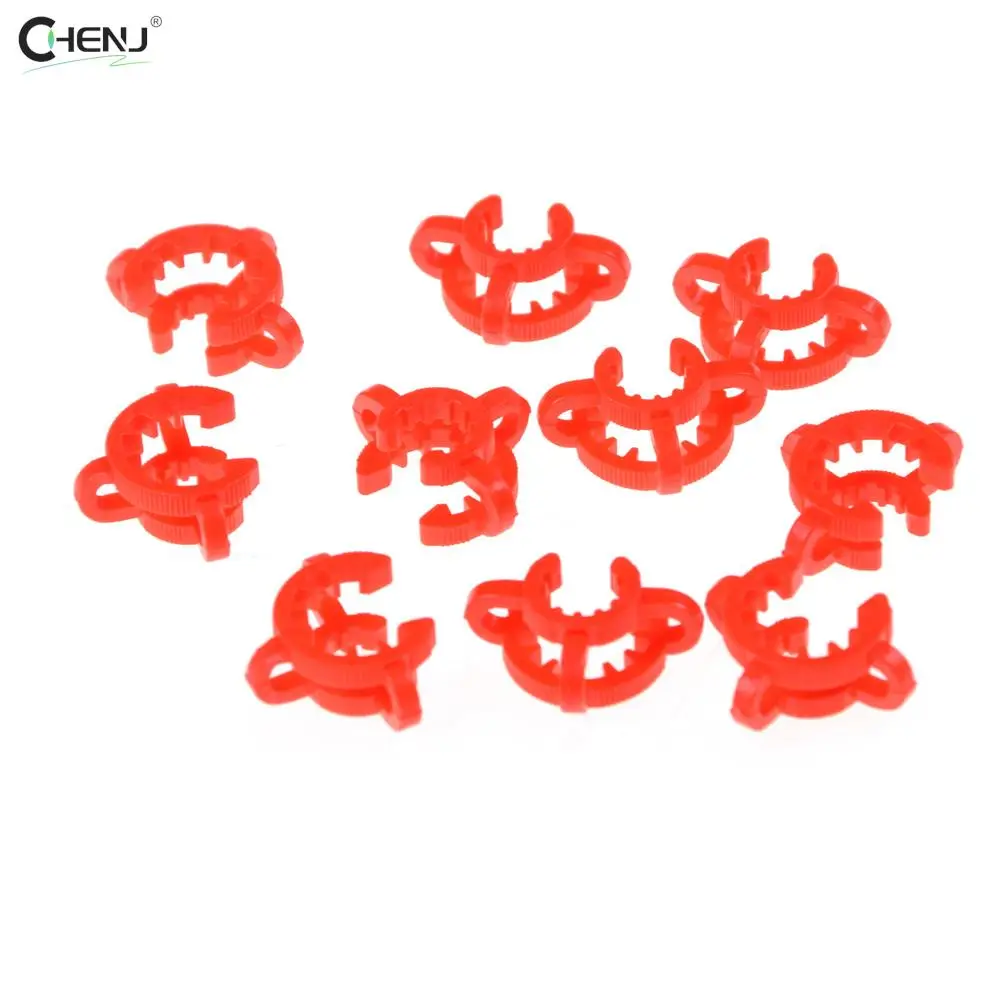 

New 10PCS 14# 11mmx15mm Laboratory Plastic Clip,Lab Keck Clamp Use for Glass Ground Joint