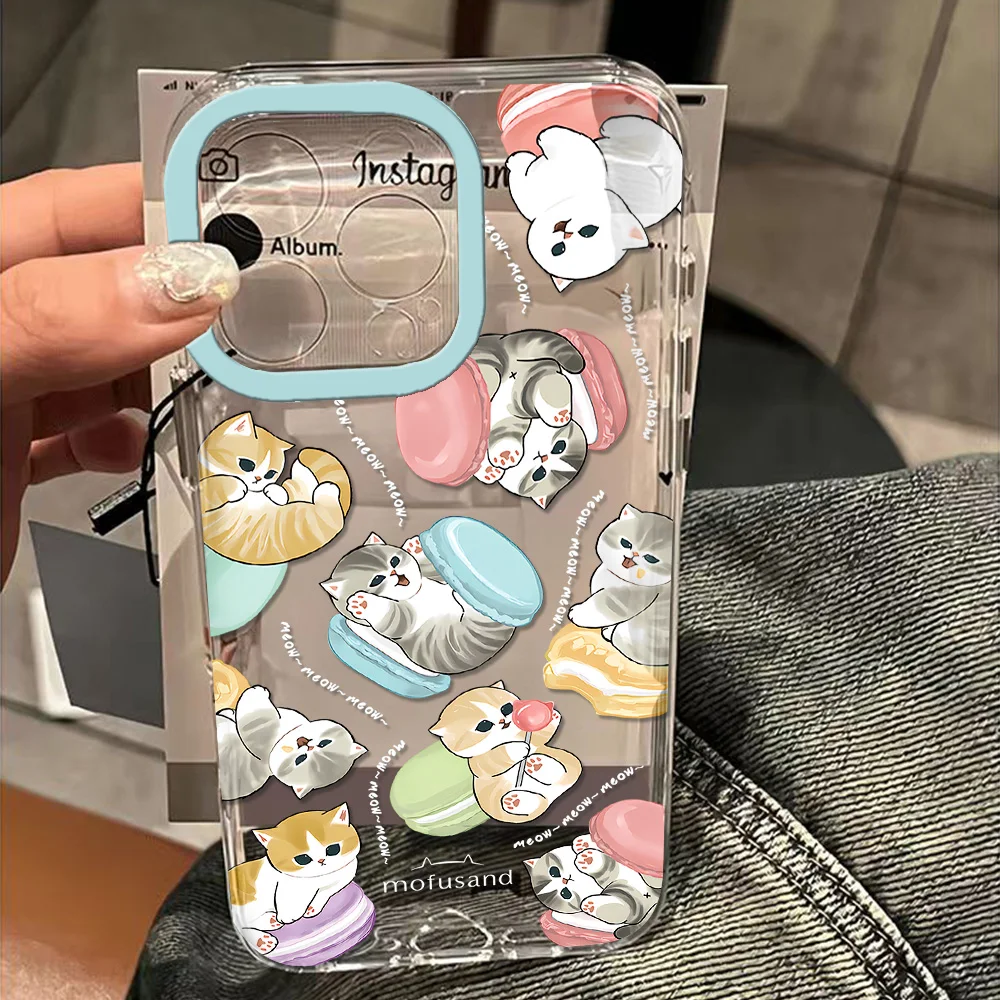 M-Mofusands прозрачное пространство для Oppo F11 Find X5 Reno 6 7 7Z 8 8T 10 11 12 Realme 9 C30 C53 C63 Pro Plus чехол