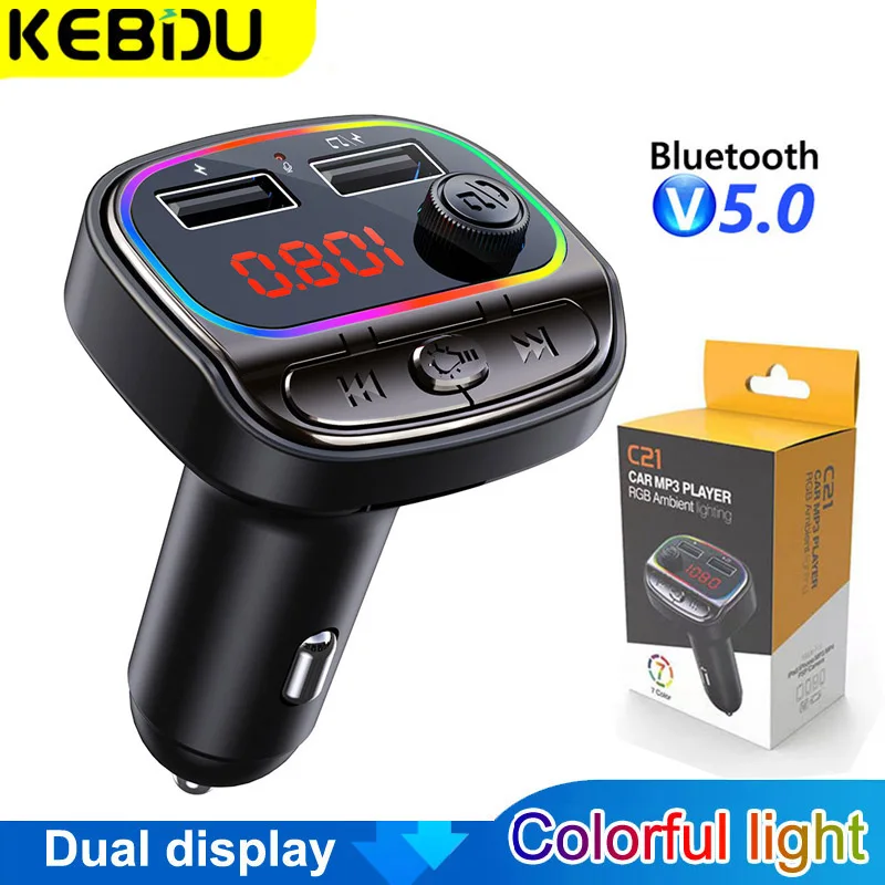 

Автомобильный FM-трансмиттер с Bluetooth 2022 и функцией громкой связи