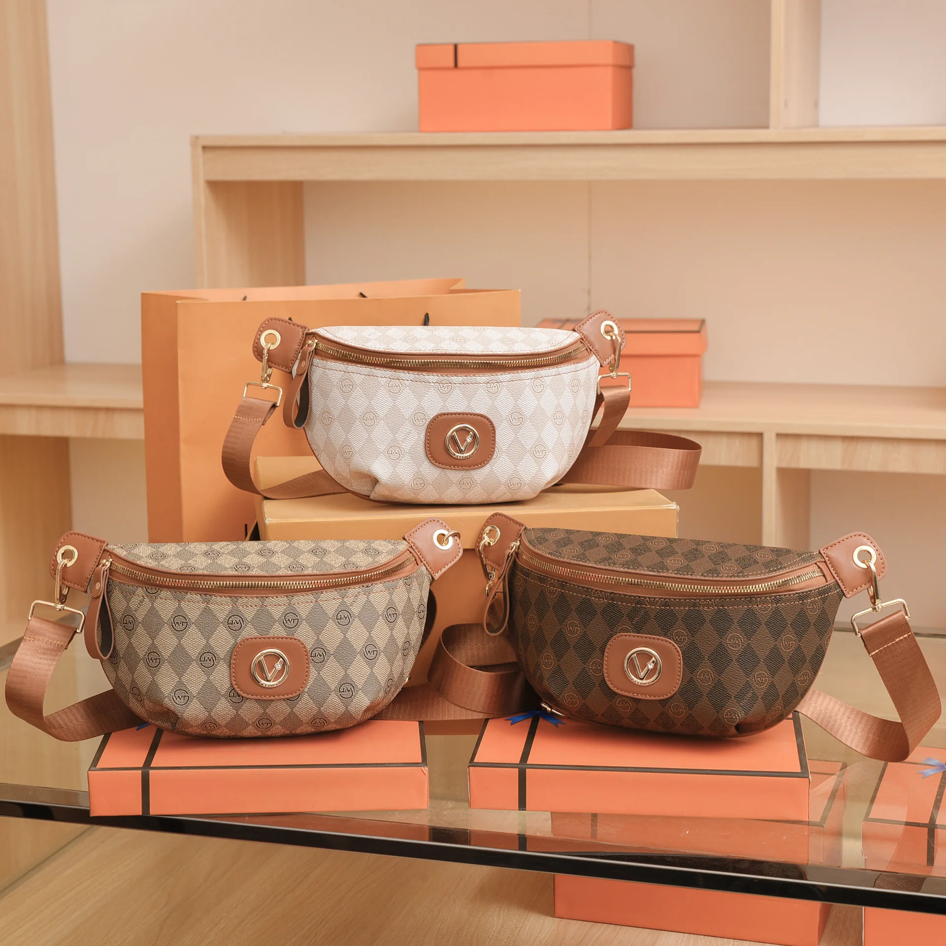 

Маленькая женская сумка, новинка 2023, модная повседневная нагрудная сумка, Женская поясная сумка, универсальная сумка через плечо INS, Корейск...