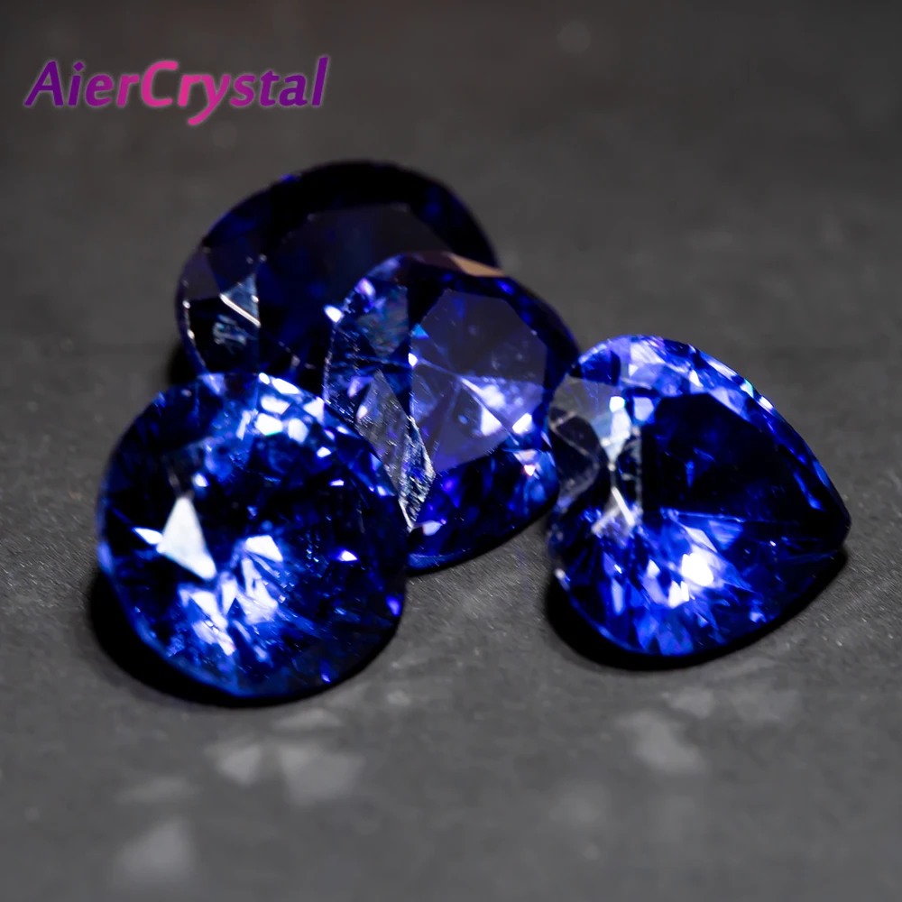 

Natural Blue Crystal Tanzania Sri-Lanka Sapphire Ring Earring Bracelets Pendant Charms Engagement DIY Jewelry Women Bulk Gems
