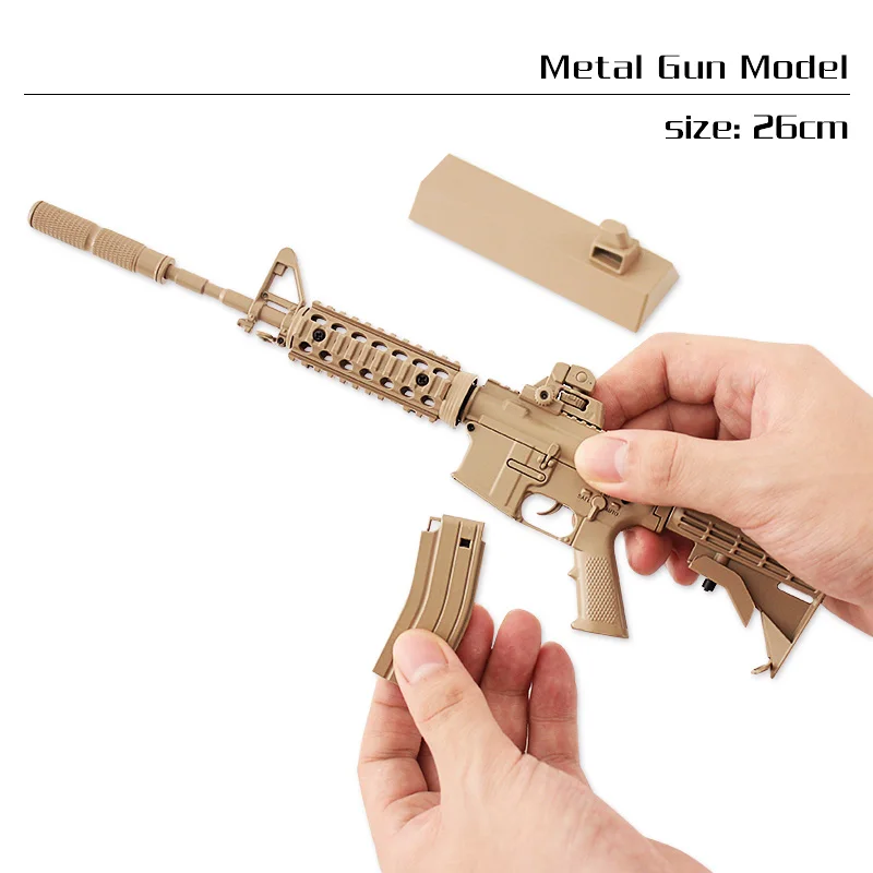 

Best Selling Toy Gun Metal Adults Kid Boy Realistic Pistol AR Bullet Sniper Real Police Army Factory
