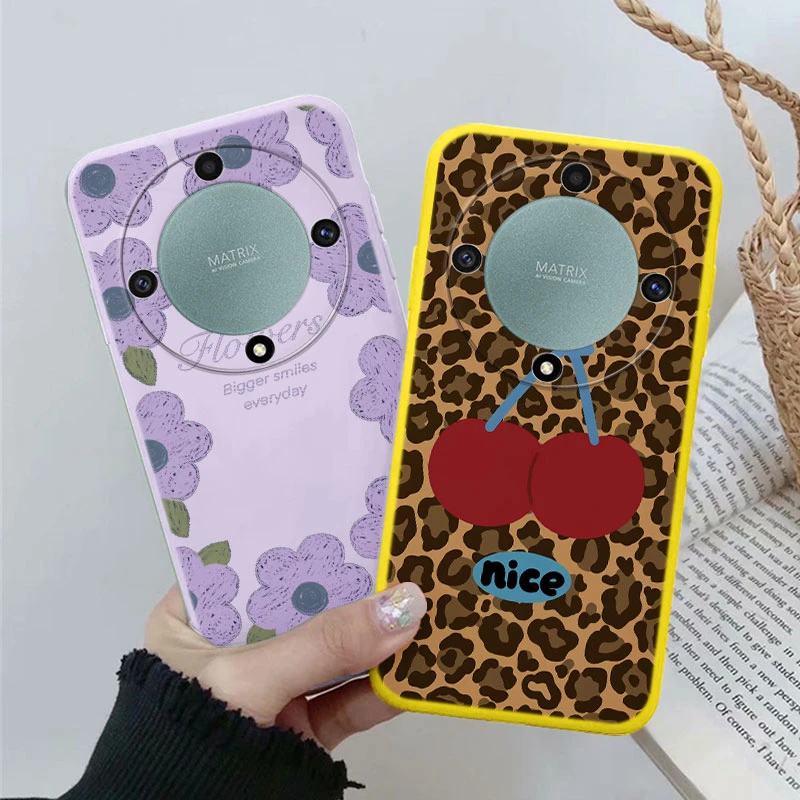 Чехол для телефона Honor X8 X6 70 Lite X9a Magic 5 X40 X8a X7a X6a X7b 90 Smart 50 Plus Play 8T 5G Art Butterfly Cartoon