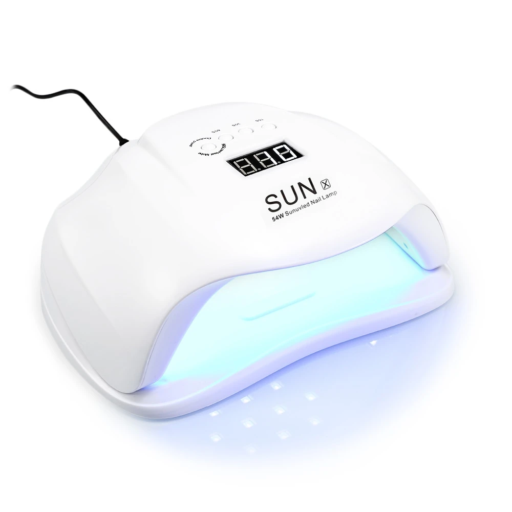 

54W UV/LED Lamp Nail Dryer Phototherapy Fingernail Toenail Nail Gel Polish Curing Lamp Professional Manicure Pedicure Machine